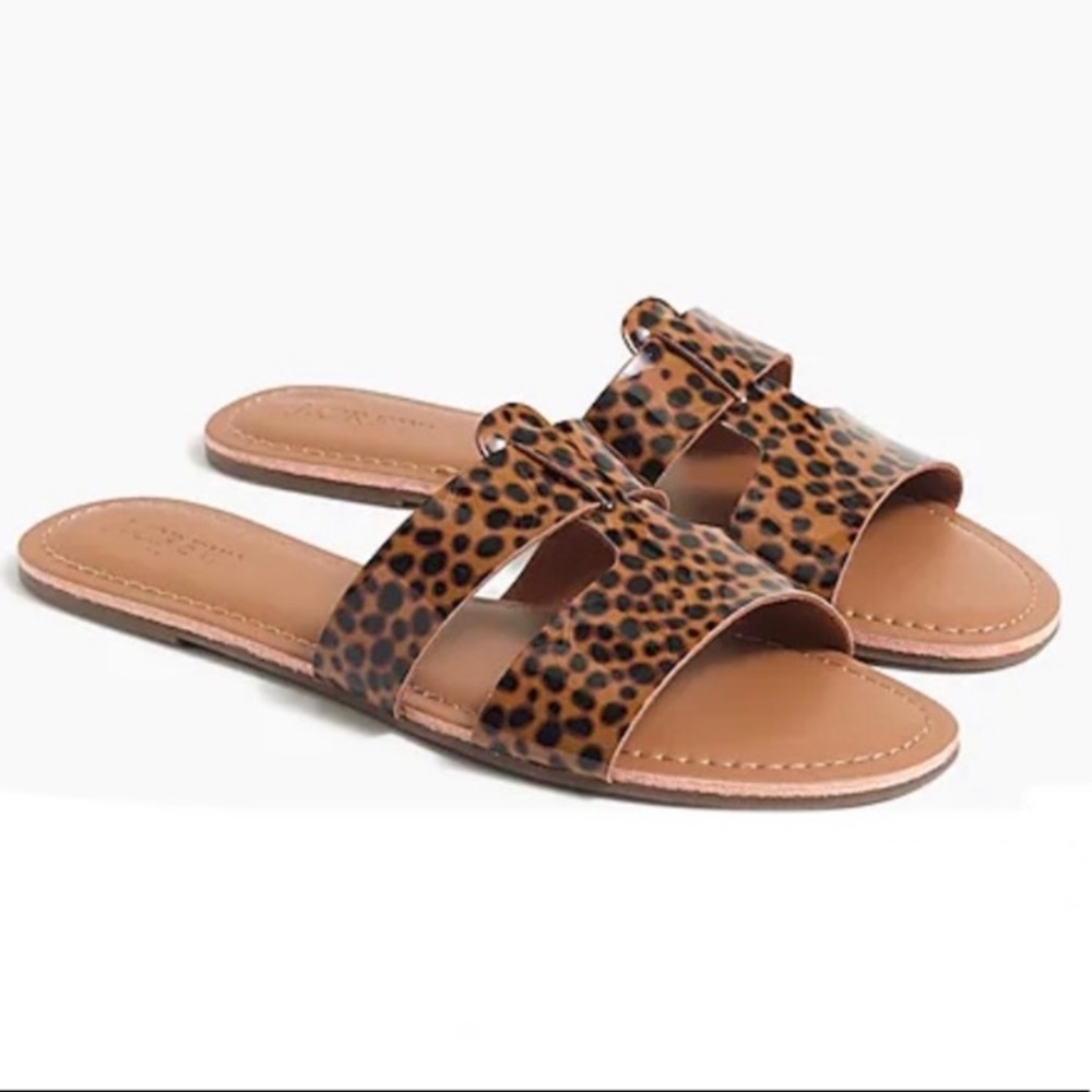 J. Crew Sandals, Leopard, Size 7